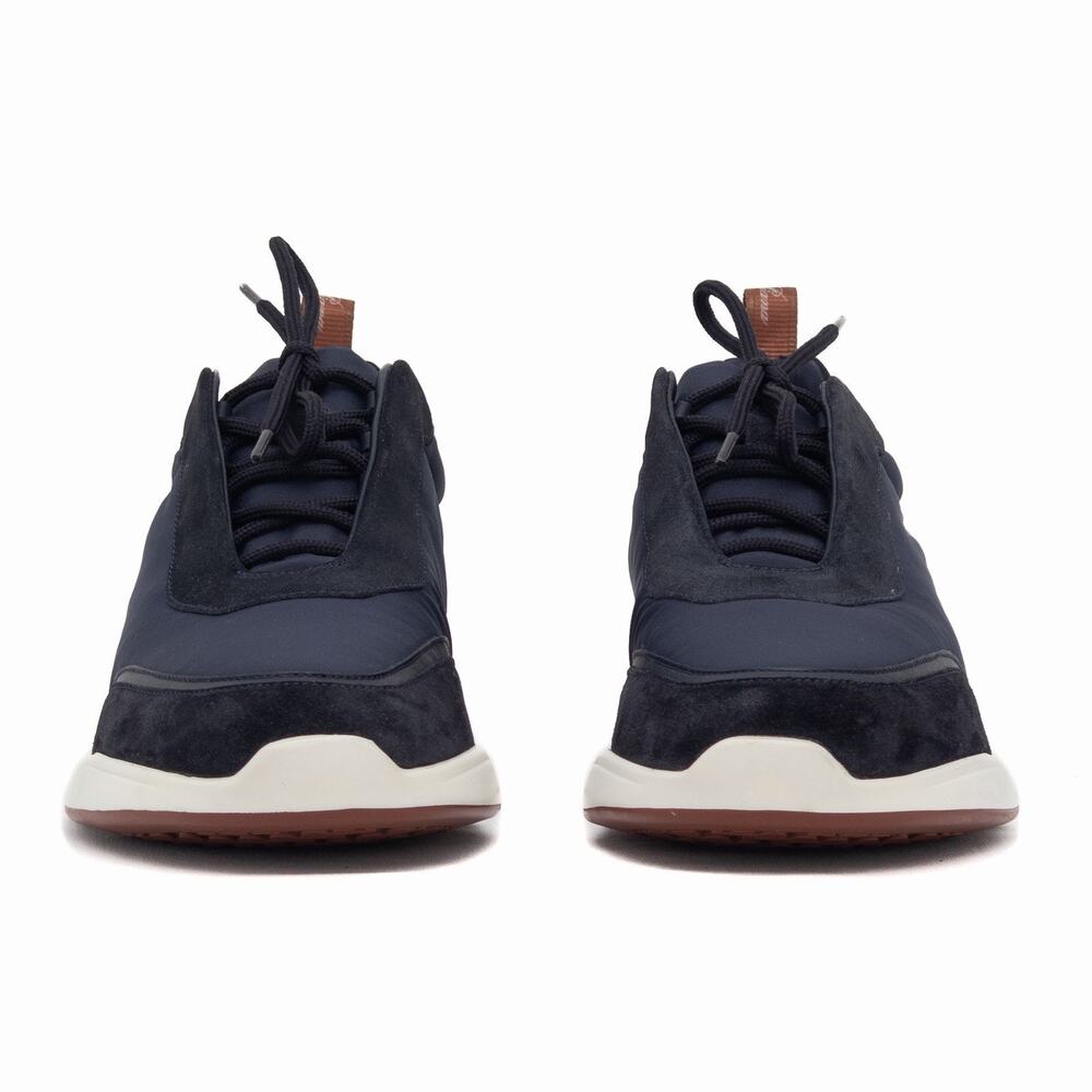 Loro Piana Men’s Modular Walk Navy Suede Storm System Sneakers EUR 42 US9 - Picture 8 of 16